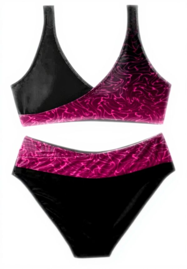 Bikini Push Up Femme Maillot Bain Deux Pièces Rose XXL