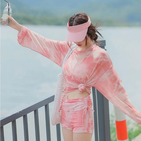 Maillot de bain push-up femme style coréen 3 pièces-5