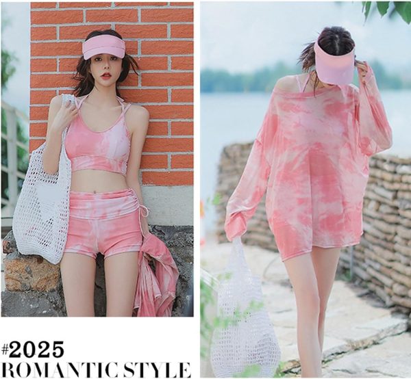 Maillot de bain push-up femme style coréen 3 pièces-8