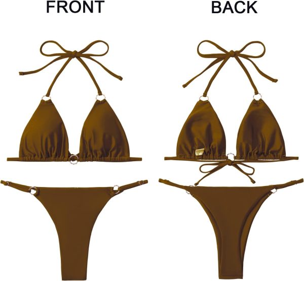 MIKETAI Bikini Femme Ensemble 2 Pièces Confortable Élégant-5