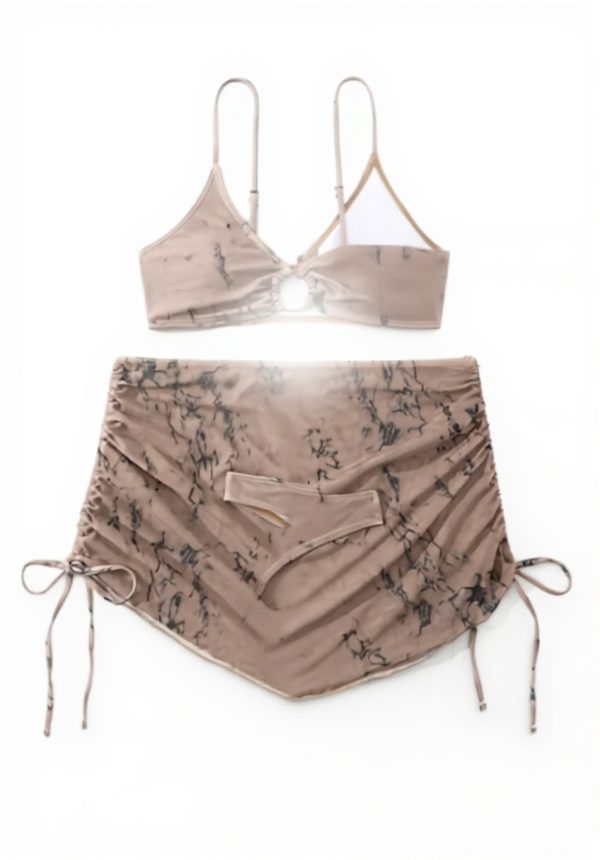 Wedhapy Bikini Femme 3 Pièces Polyester Soutien Réglable