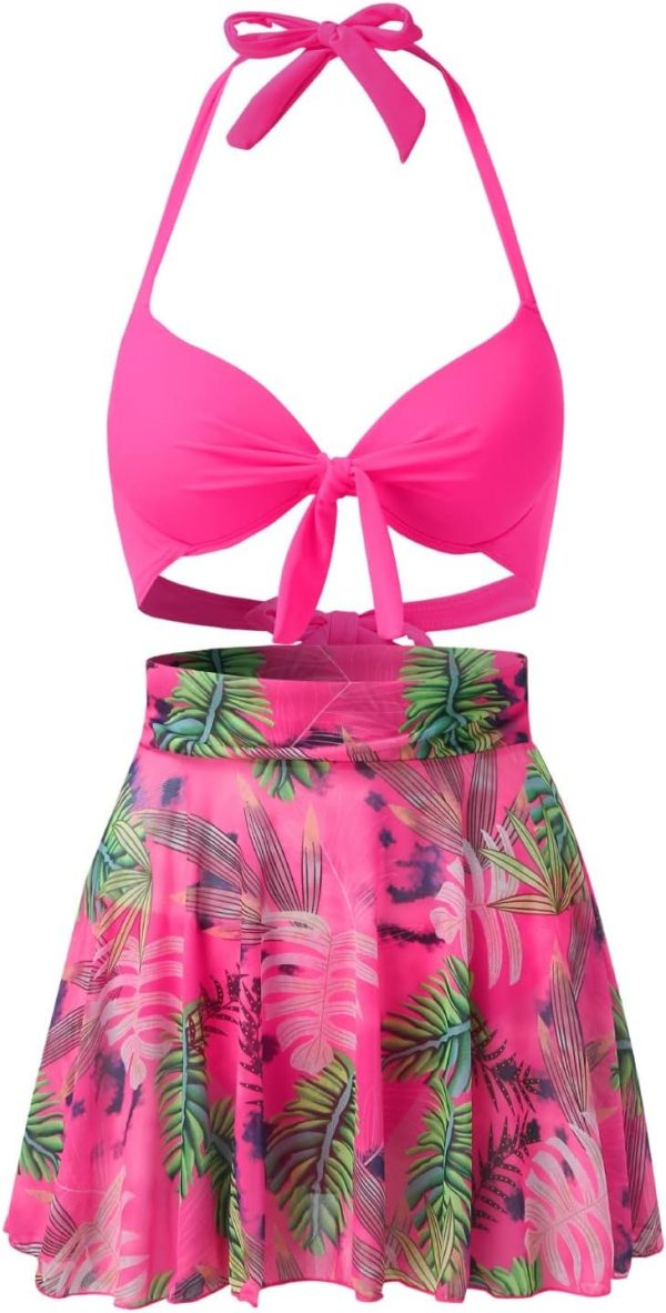 YIzdegg Bikini Femme Polyester Imprimé Plage Sexy-2