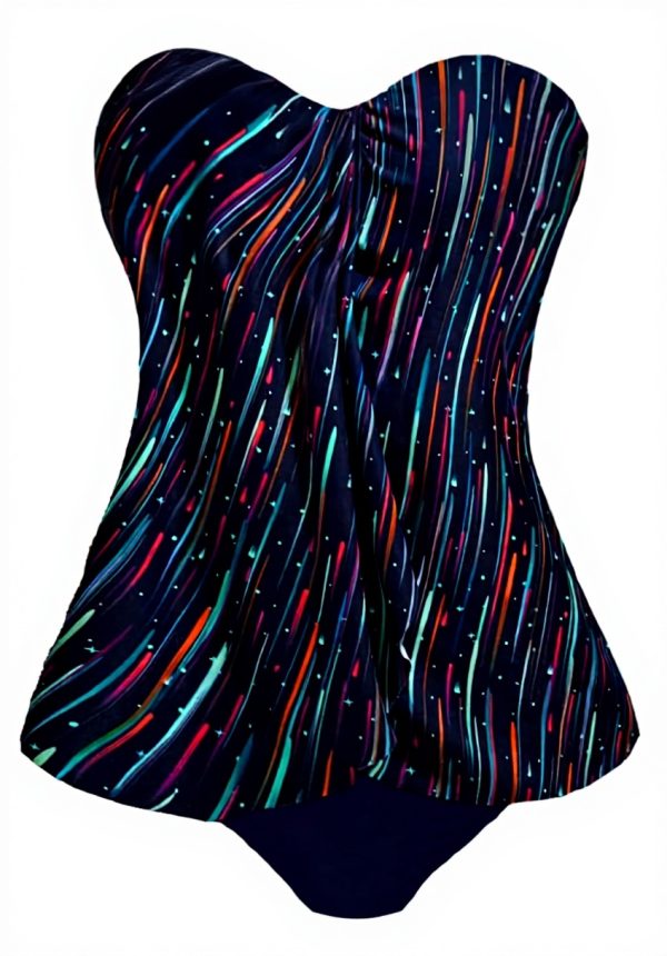 Bikini taille haute fleuri femme maillot de bain sexy