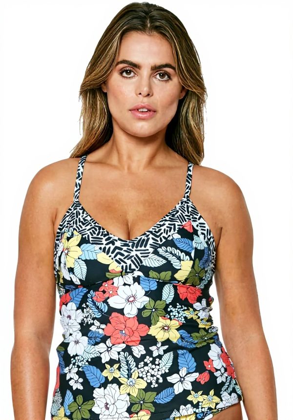 Maillot de bain Jessica Simpson floral mix match tankini