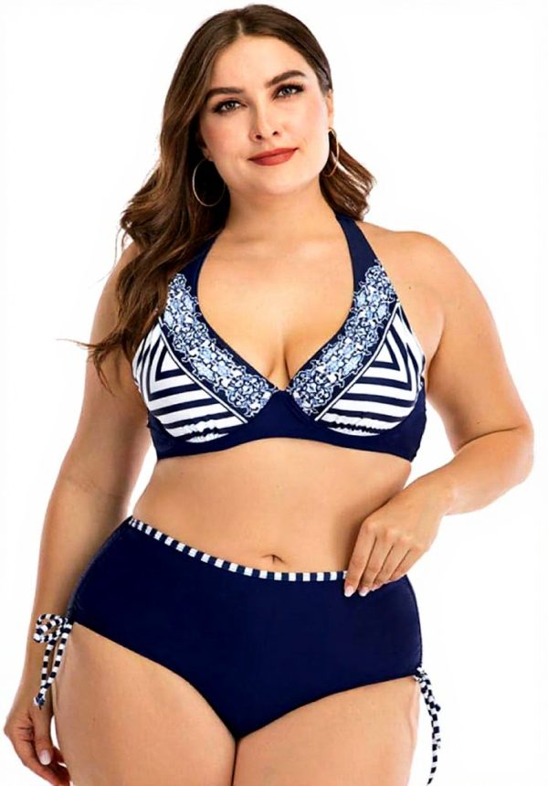 Maillot de bain grande taille bikini femmes - Nylon léger