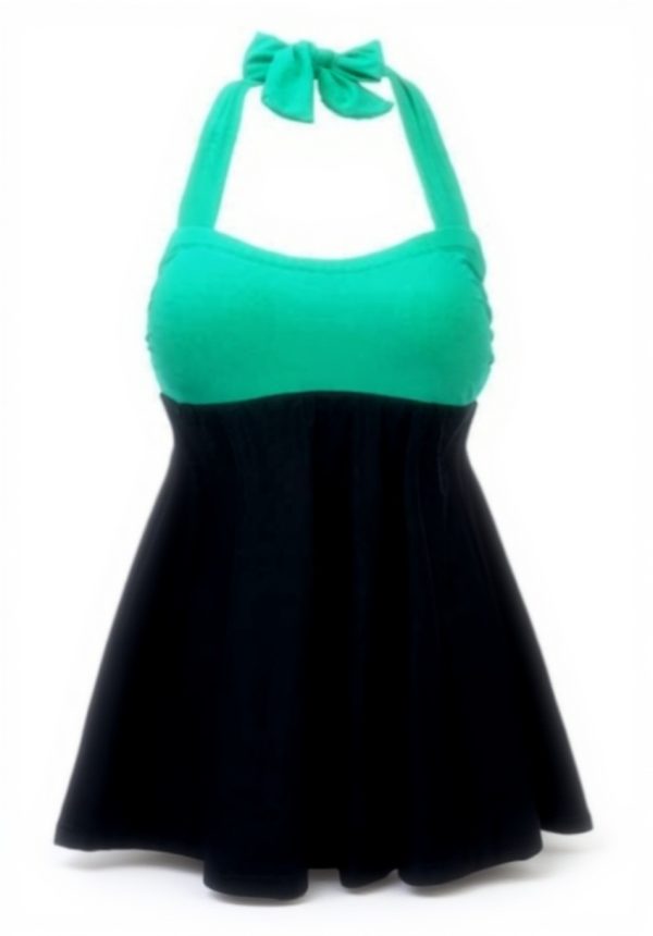 Maillot de bain retro grande taille femmes FBJOMSEWZO jupe