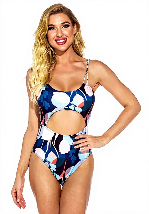 Maillot de bain une pièce dentelle dos nu triangle