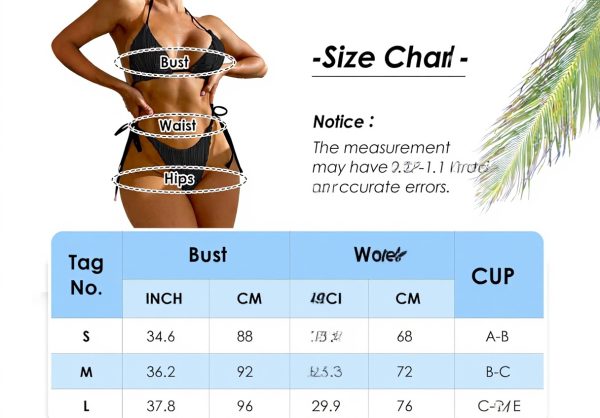 Bikini Femme Push Up String Brésilien Maillot Bain 2 Pièces