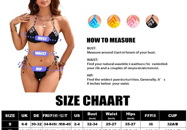 Maillot de bain femme NLAND bikini brésilien réglable