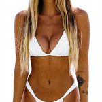 Maillot de bain 2 pièces pvucpot femme push up tankini sexy