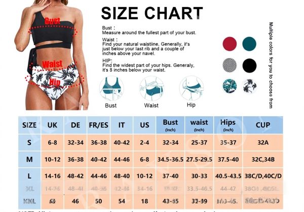 Rayson Bikini Brésilien Femme Maillot 2 Pièces Épaule