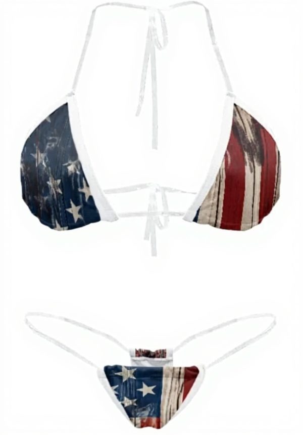 Bikini triangle sexy Yewattles femme dos nu string été