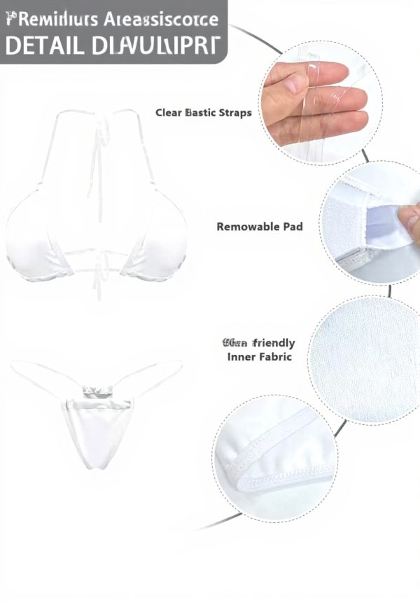 Bikini triangle sexy Yewattles femme dos nu string été