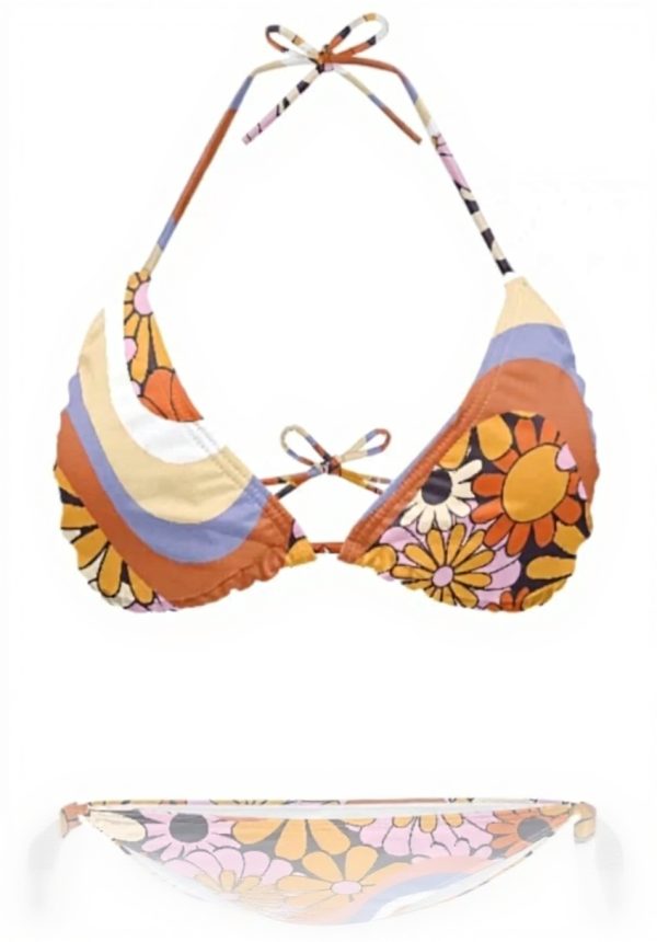 Bikini dos nu YOSUWOAI femme triangle 2 pièces plage été