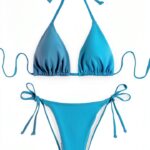 Bikini 2 pièces femme réglable maillot de bain été-0