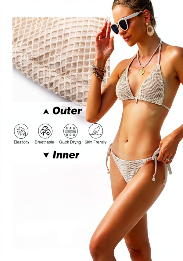 Maillot de bain Vancavoo deux pièces triangle string-8