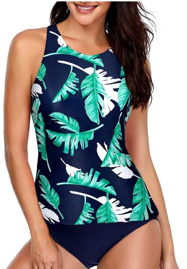 Bikini Femme Taille Haute Licou Contrôle Ventre FBJOMSEWZO