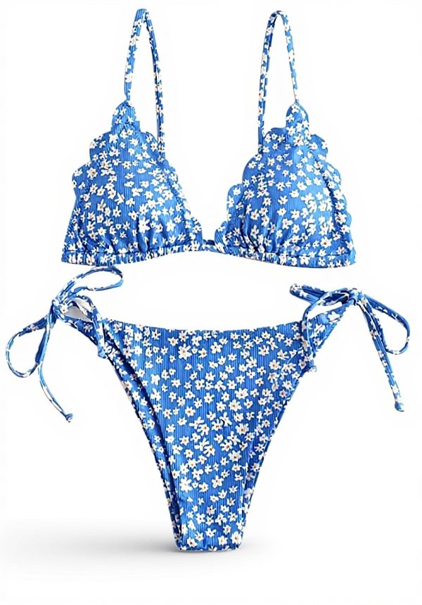 Bikini floral bandage FBJOMSEWZO maillot bain femme été